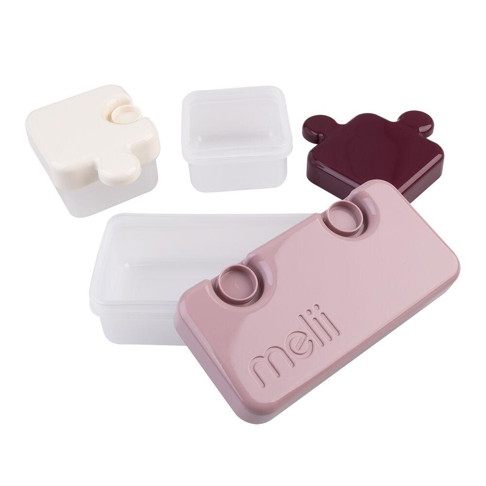 Melii Pink Luxe Childrens Puzzle Food & Snacks Container Lunch Box 850ml — image 6