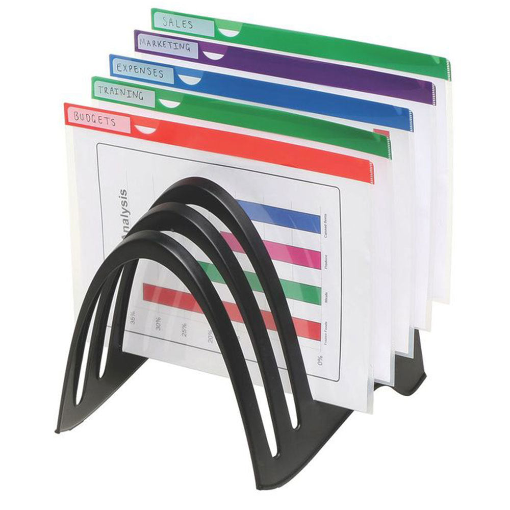 Marbig A4 Recycled/Enviro FoldaRack Black (2 Pack) — image 2
