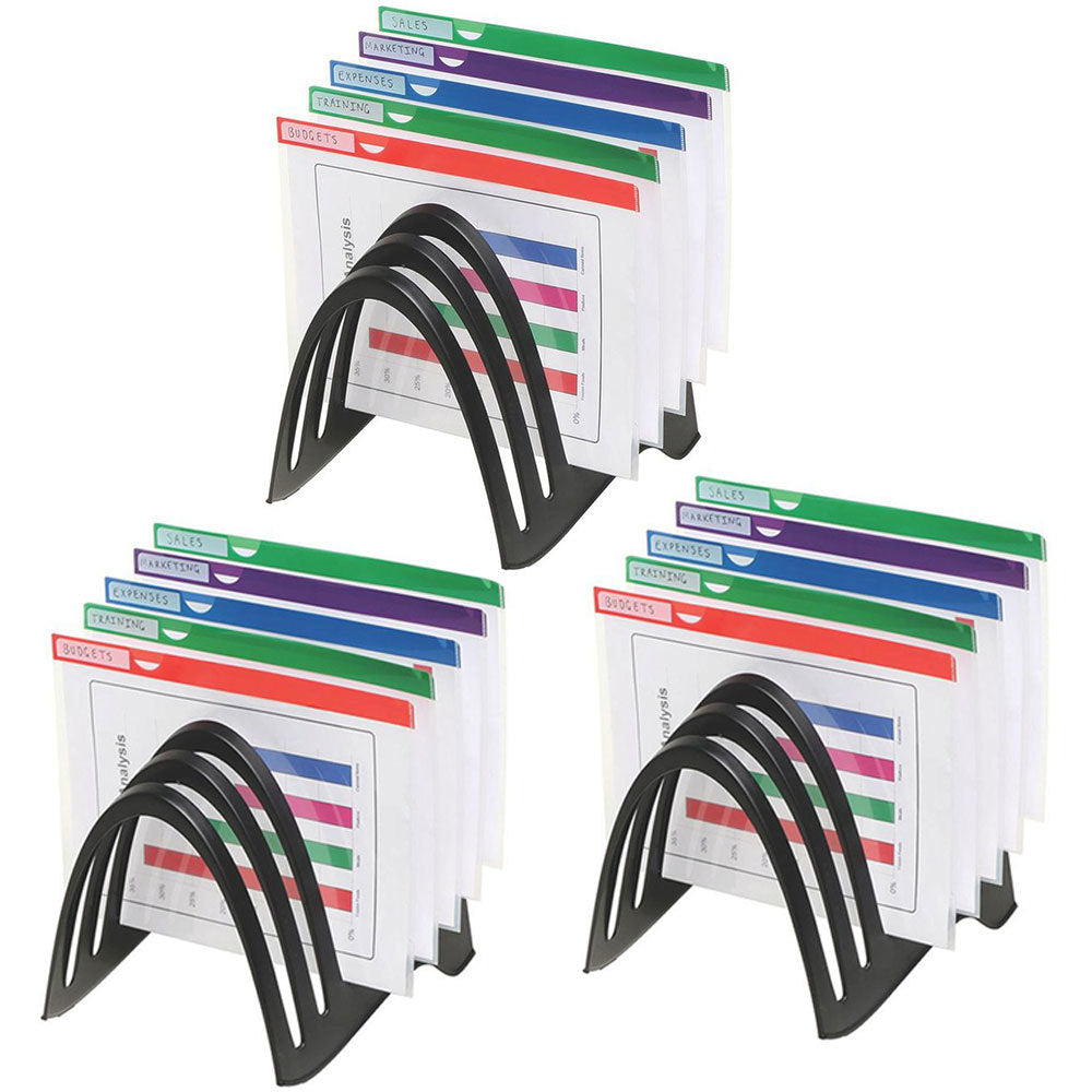 Marbig A4 Recycled/Enviro FoldaRack Black (3 Pack)