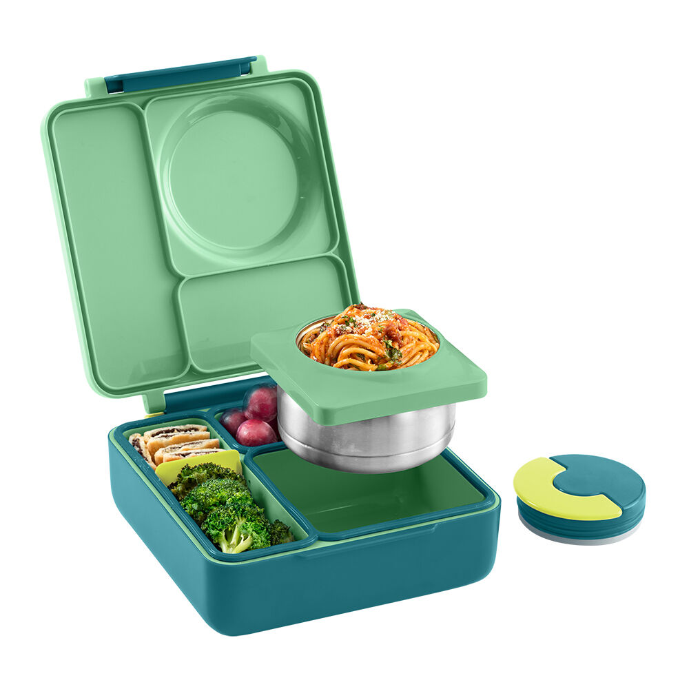 Omie 21.59x19.05x7.62cm Meadow Omiebox Hot&Cold Stainless Steel Bento Box — image 2