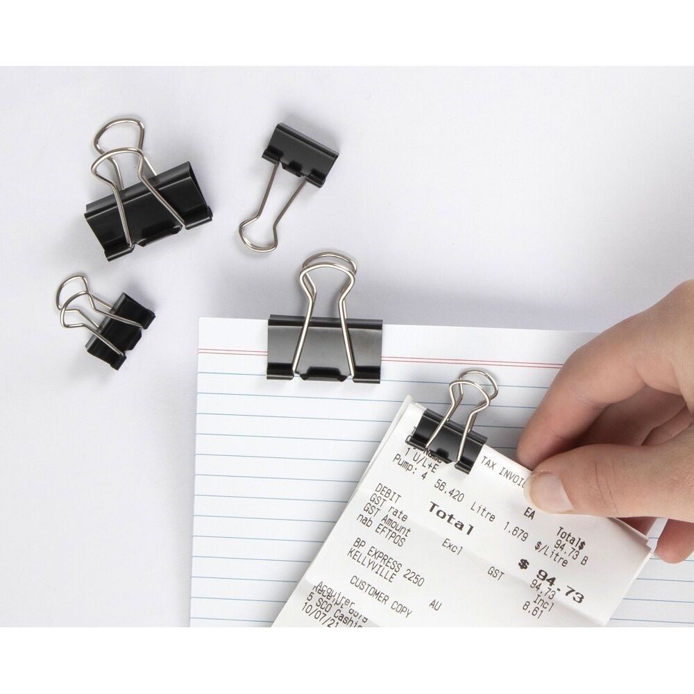 Marbig Paper Fold Back/Binder Clips Assort Sizes Office/Home Use/Essential (120 Pieces) — image 3