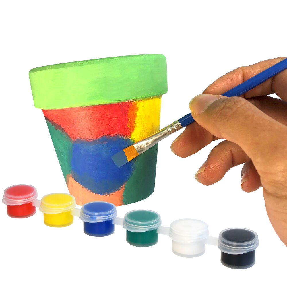 Boyle Craft & Grow Plaster & Paint Kit Flower Pot w/Seeds Kids Activity 10+ (2 Pack) — image 4