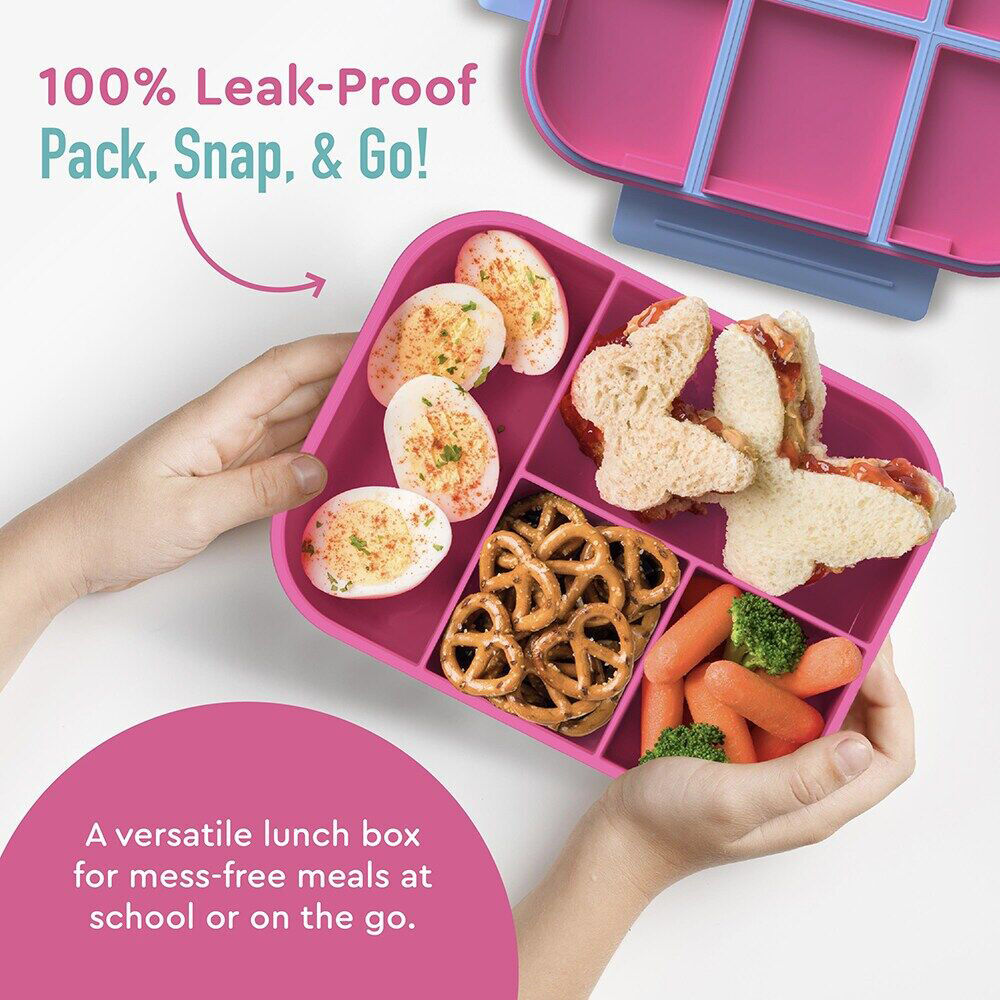 Bentgo 23.1x17.8x5.3cm Rainbows & Butterflies Kids Snap Go Printed Lunch Box — image 4