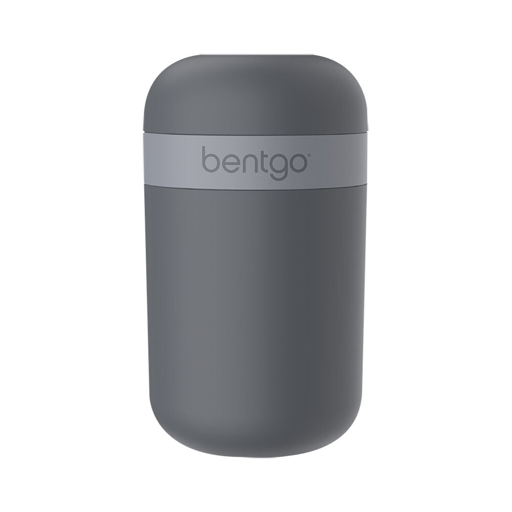 Bentgo Dual-Sealing Lightweight Snack Cup Food Container 590ml Dark Grey (2 Pack)