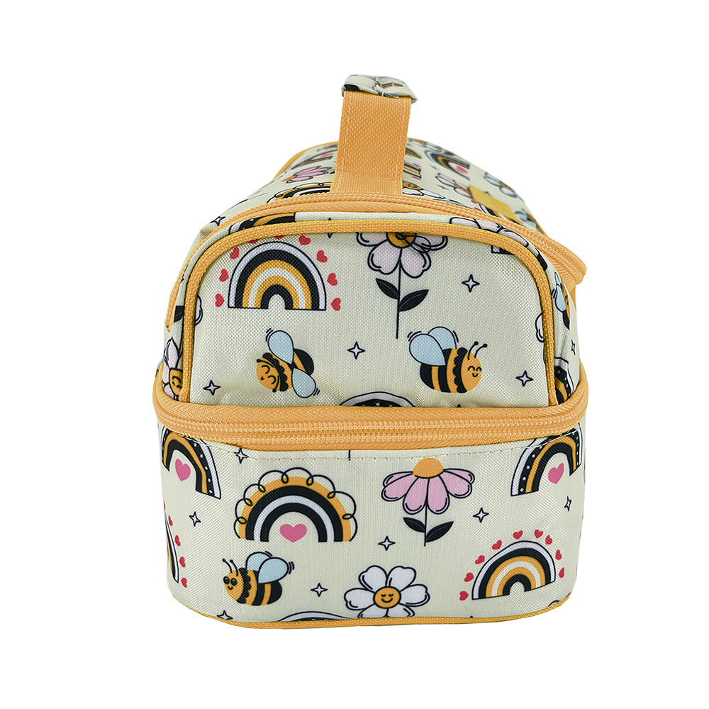 Sachi Style 235 Insulated Double Decker Lunch Bag 25.5x17x14cm Busy Bees (2 Pack) — image 5