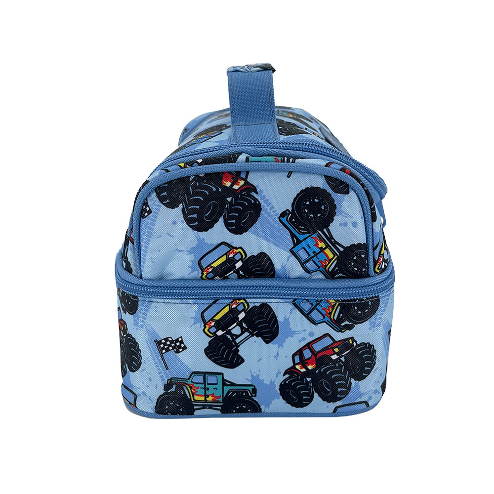 Sachi Style 235 Double Decker Lunch Bag 25.5x17x14cm Monster Trucks (2 Pack) — image 4