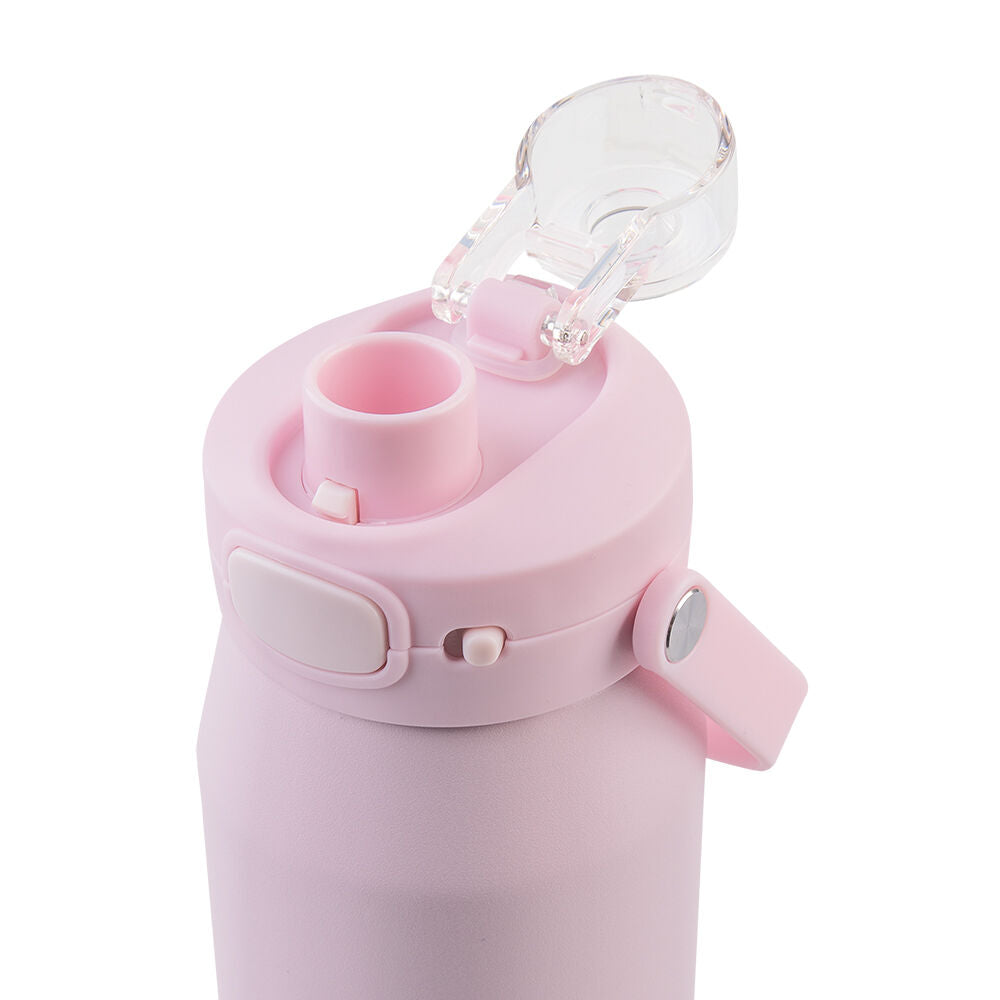 Oasis 750ml Pink Lemonade Ceramic Stainless Steel Insulated Capri Drink Bottle — image 2