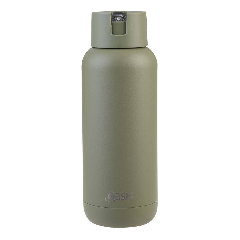Oasis 1L Olive Green Ceramic Lined Stainless Steel Insulated Moda Drink Bottle — image 5