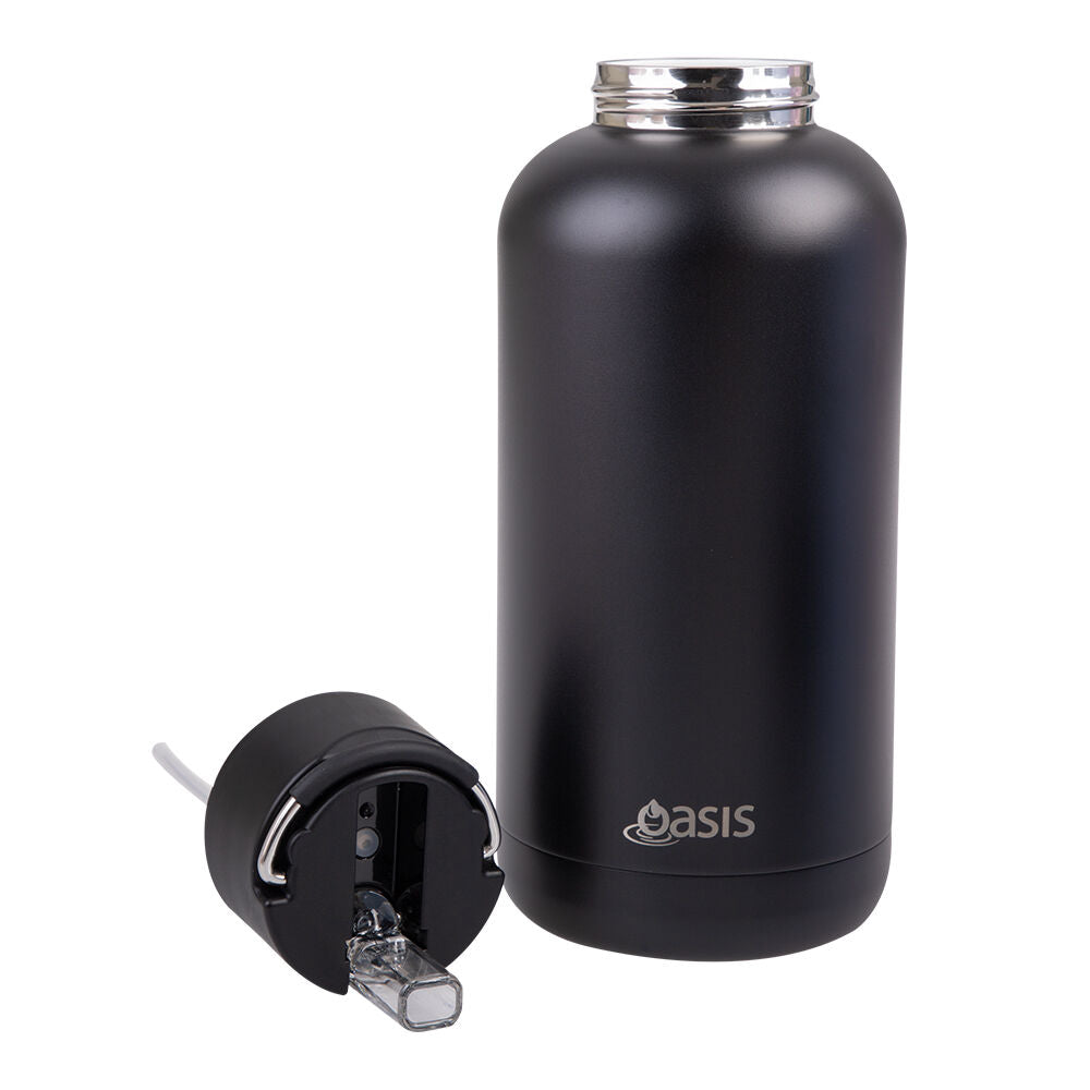Oasis 1.5L Black Ceramic Lined Stainless Steel Insulated Moda Drink Bottle — image 3
