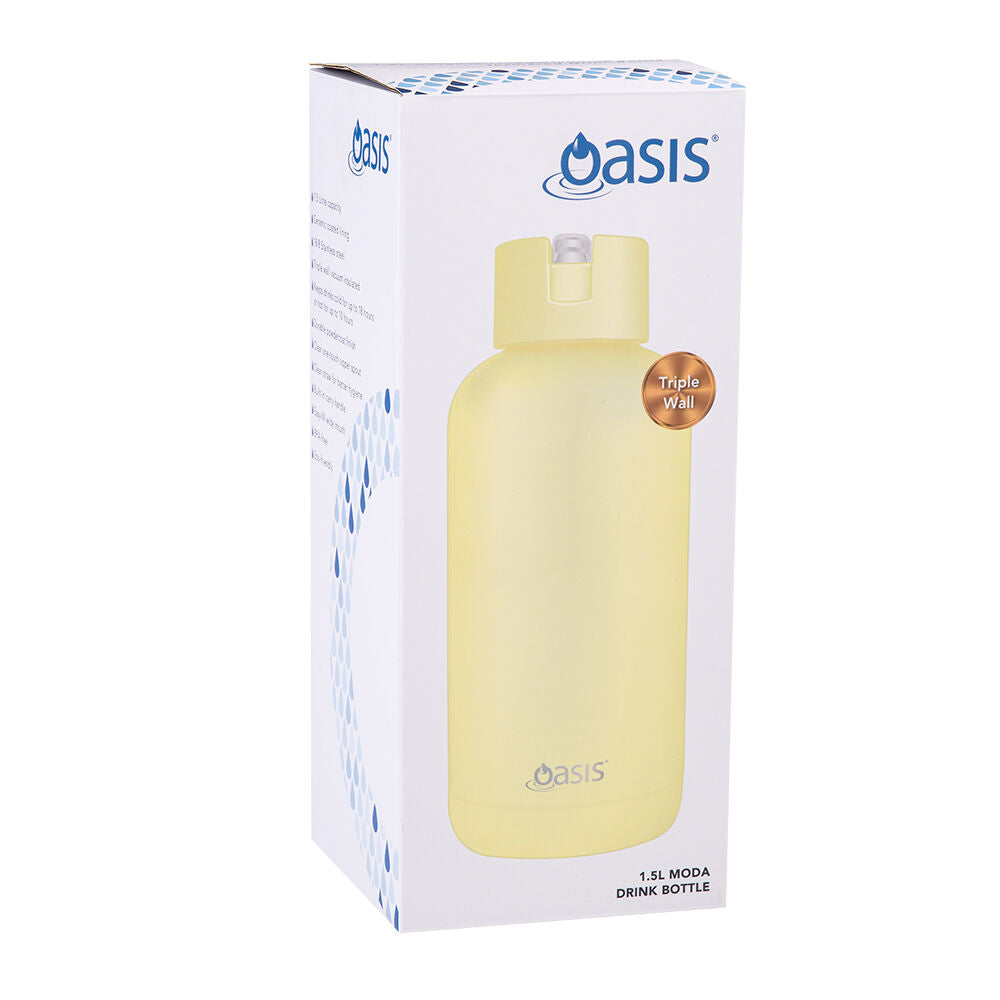 Oasis Daffodil Ceramic Lined Stainless Steel Insulated Moda Drink Bottle — image 5