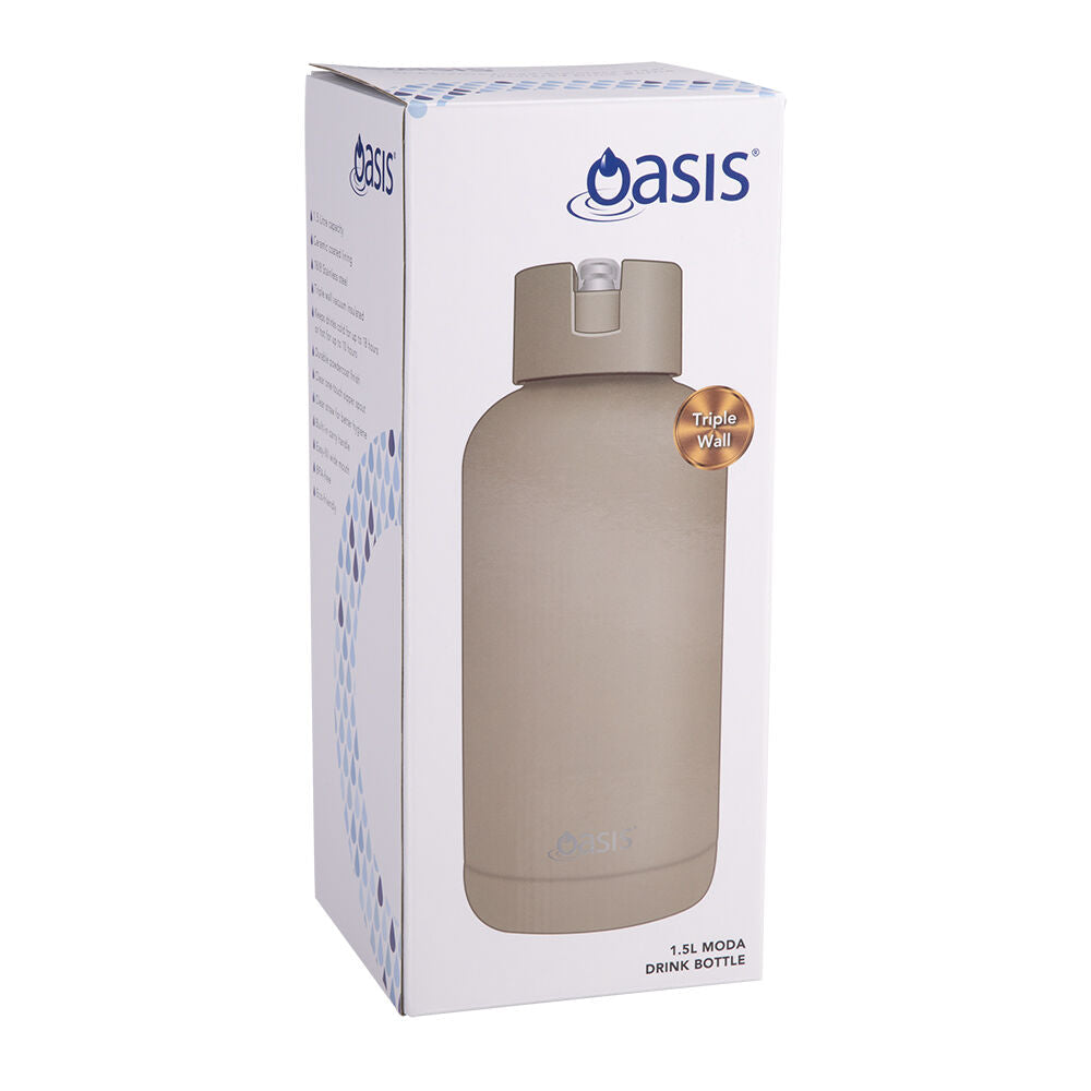 Oasis 1.5L Latte Ceramic Lined Stainless Steel Insulated Moda Drink Bottle — image 6