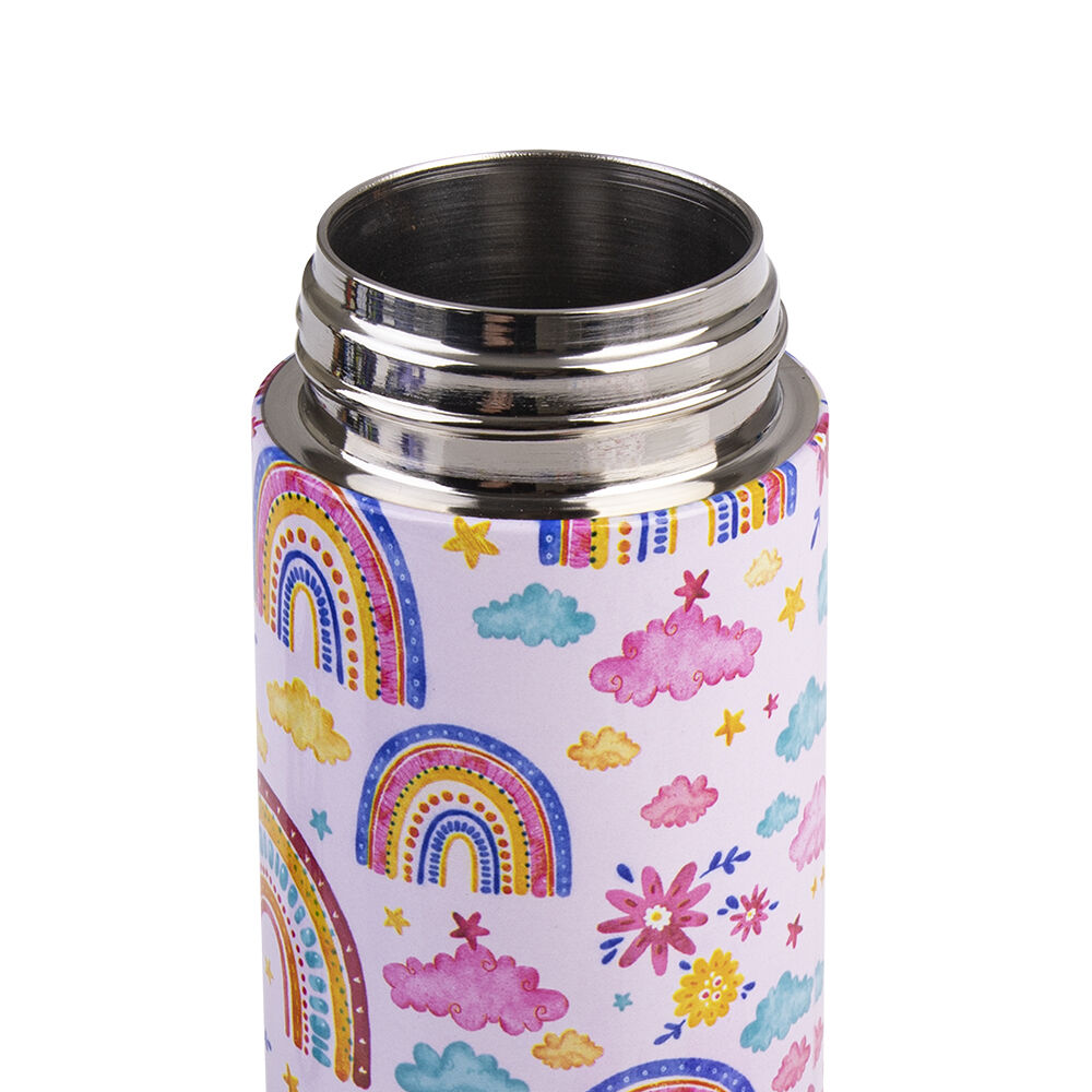 Oasis 550ml Rainbow Sky Stainless Steel Insulated Kids Drink Bottle w/Straw — image 5