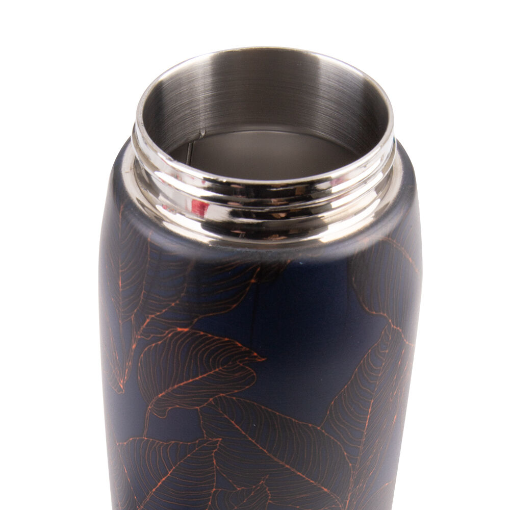 Oasis 780ml Navy Leaves Stainless Steel Insulated Sports Bottle w/ Sipper — image 5