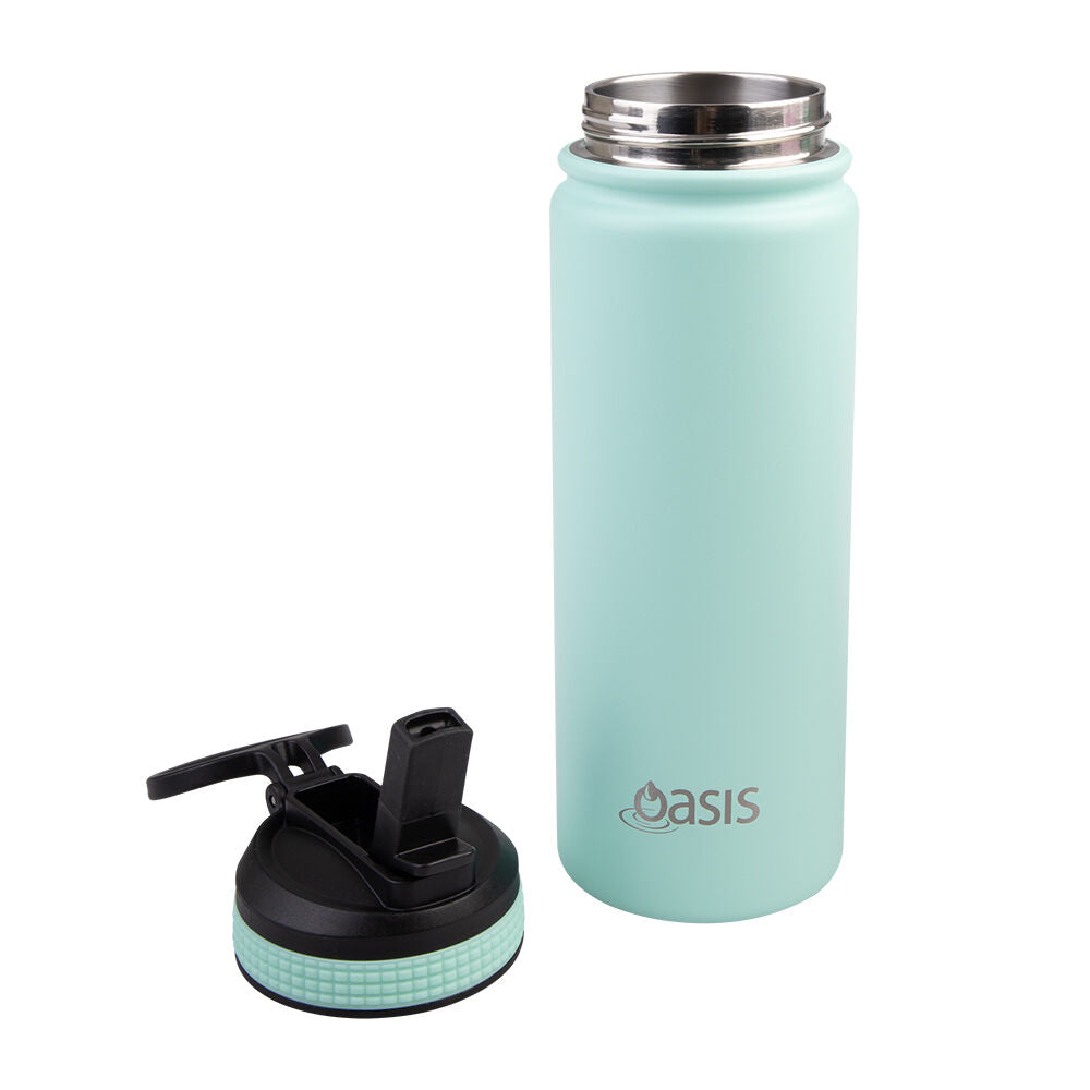 Oasis 550ml Mint Stainless Steel Insulated Challenger Sports Drink Bottle — image 3