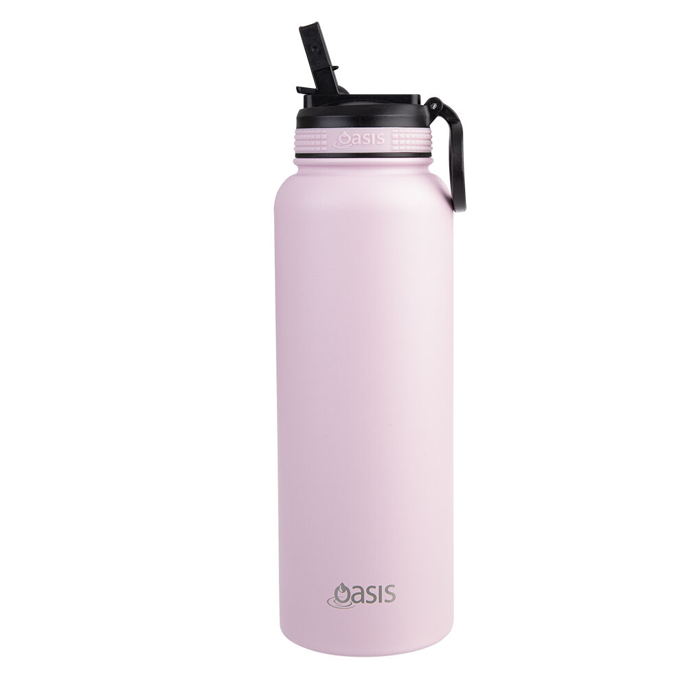Oasis 1.1L Carnation Stainless Steel Insulated Challenger Sports Bottle — image 2
