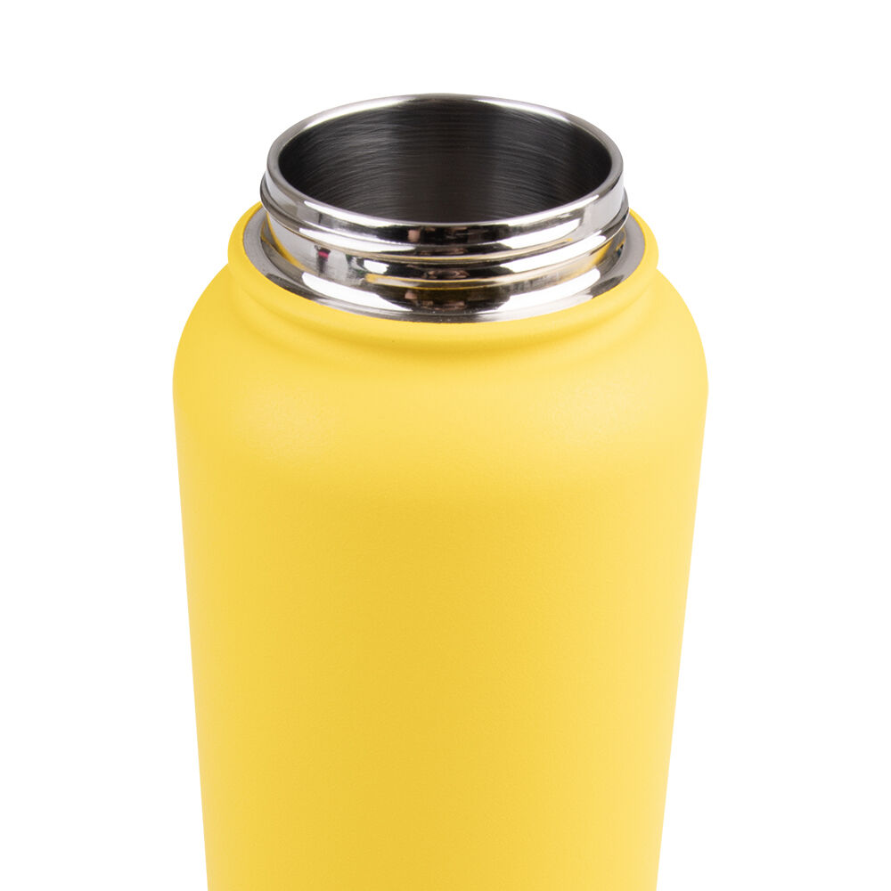 Oasis 1.1L Neon Yellow Stainless Steel Insulated Challenger Sports Bottle — image 5