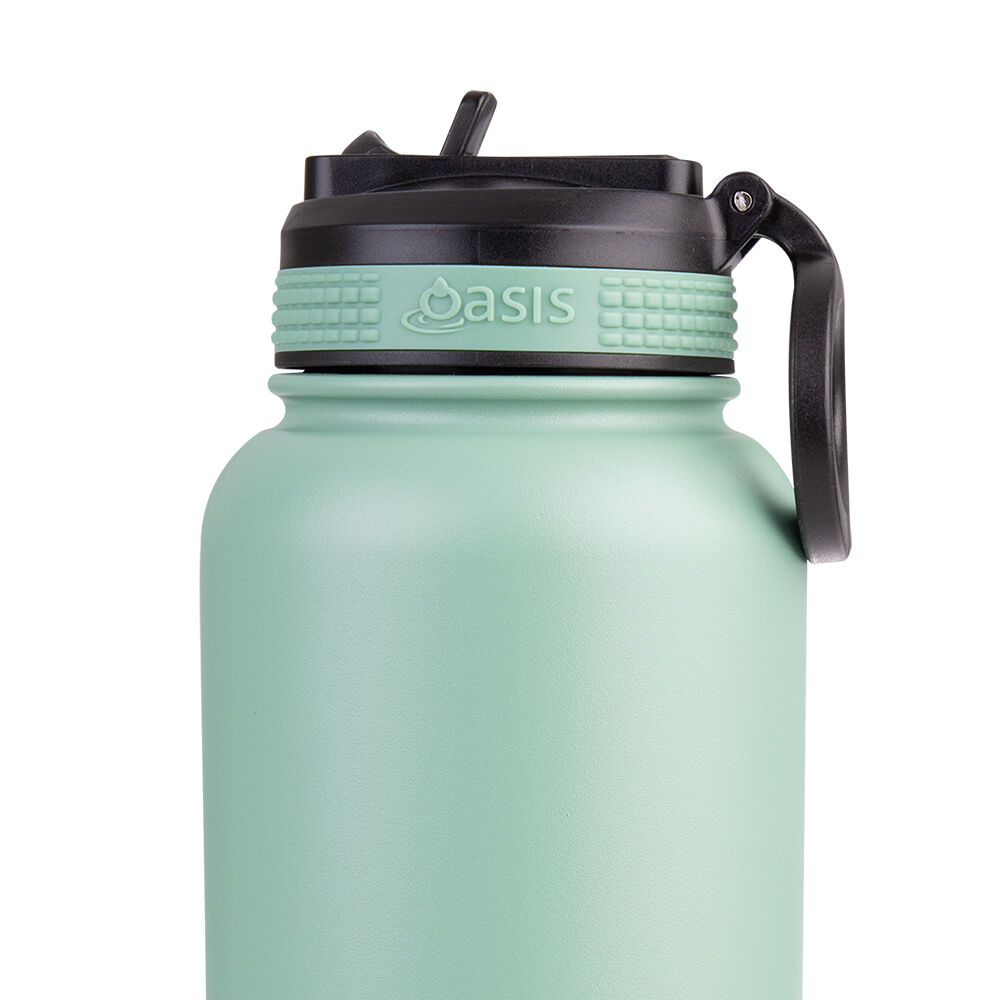 Oasis 1.1L Sage Green Stainless Steel Insulated Challenger Sports Bottle — image 7