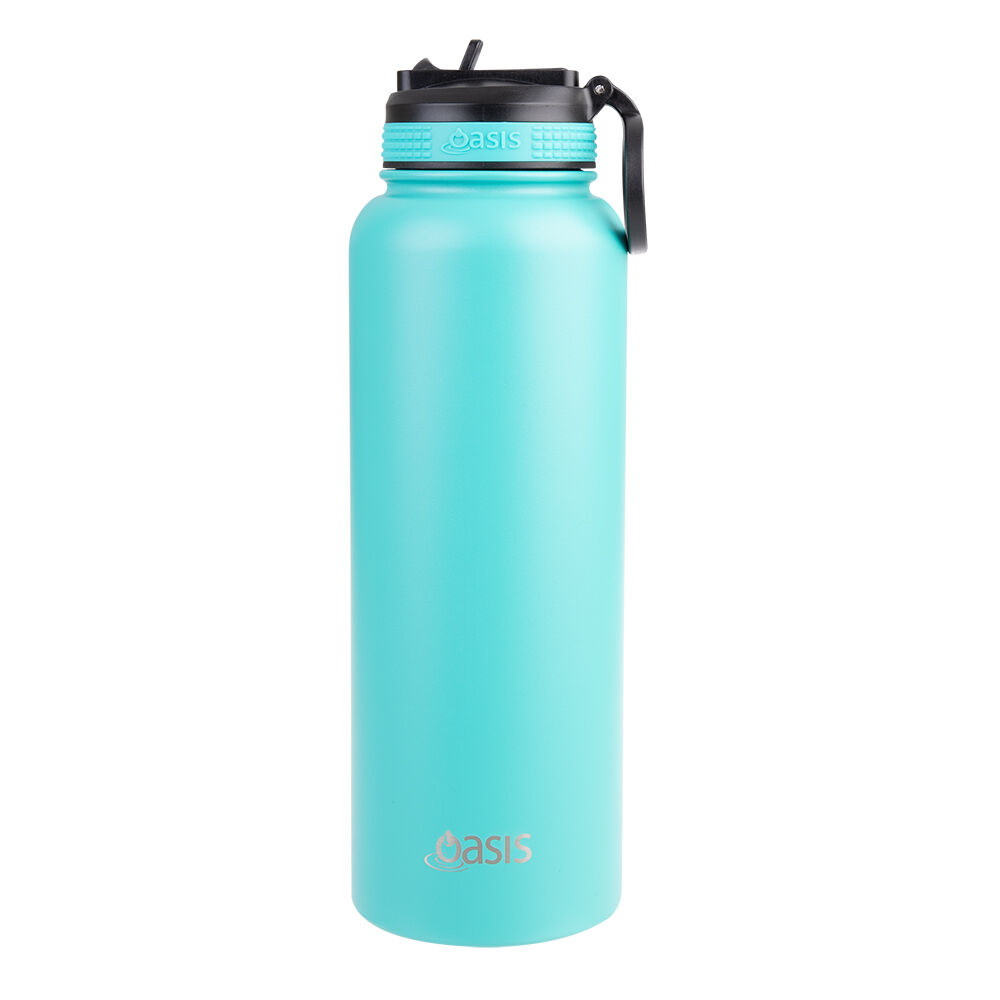 Oasis 1.1L Turquoise Stainless Steel Insulated Challenger Sports Bottle