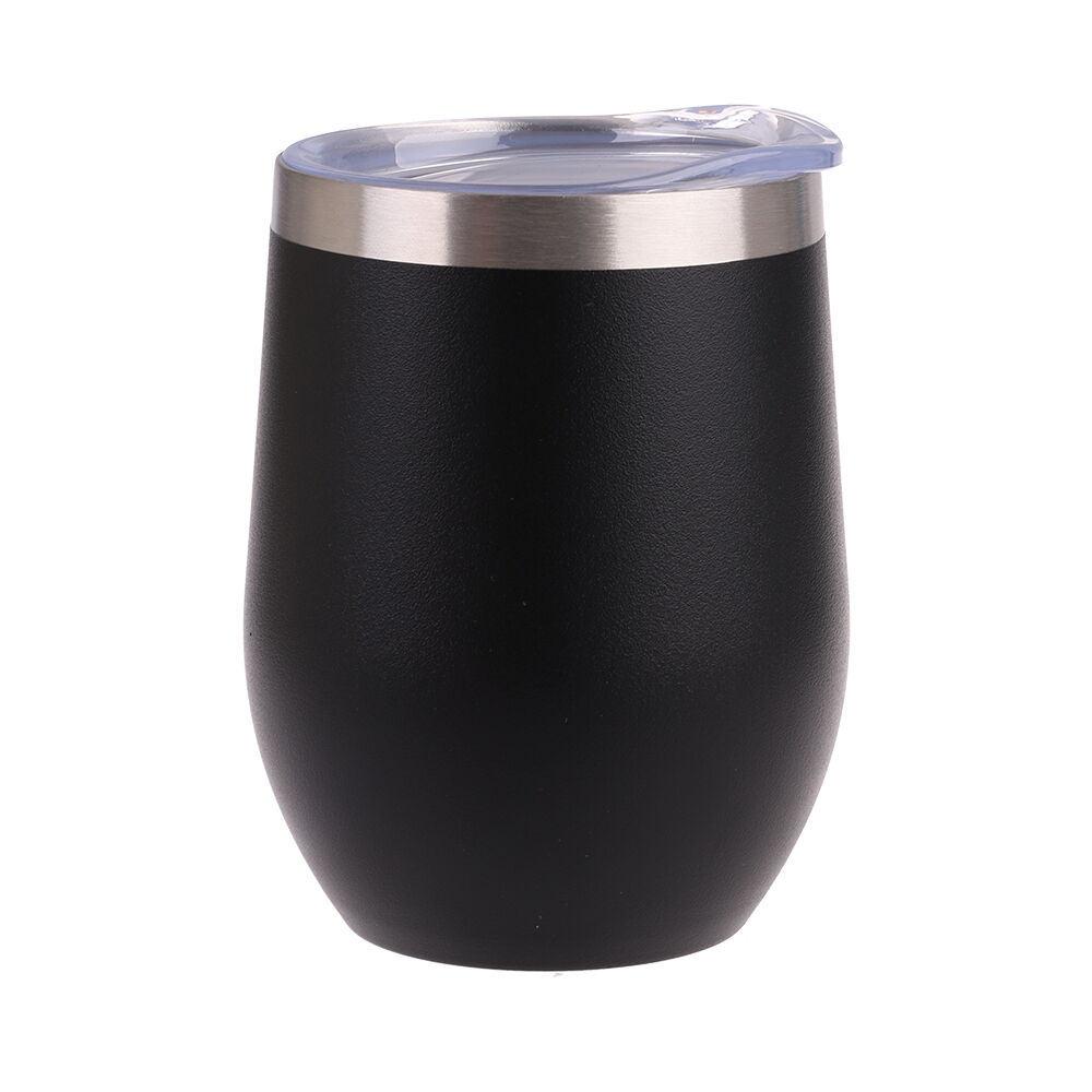 Oasis 330ml Matte Onyx Stainless Steel Insulated Wine Tumbler Double Walled