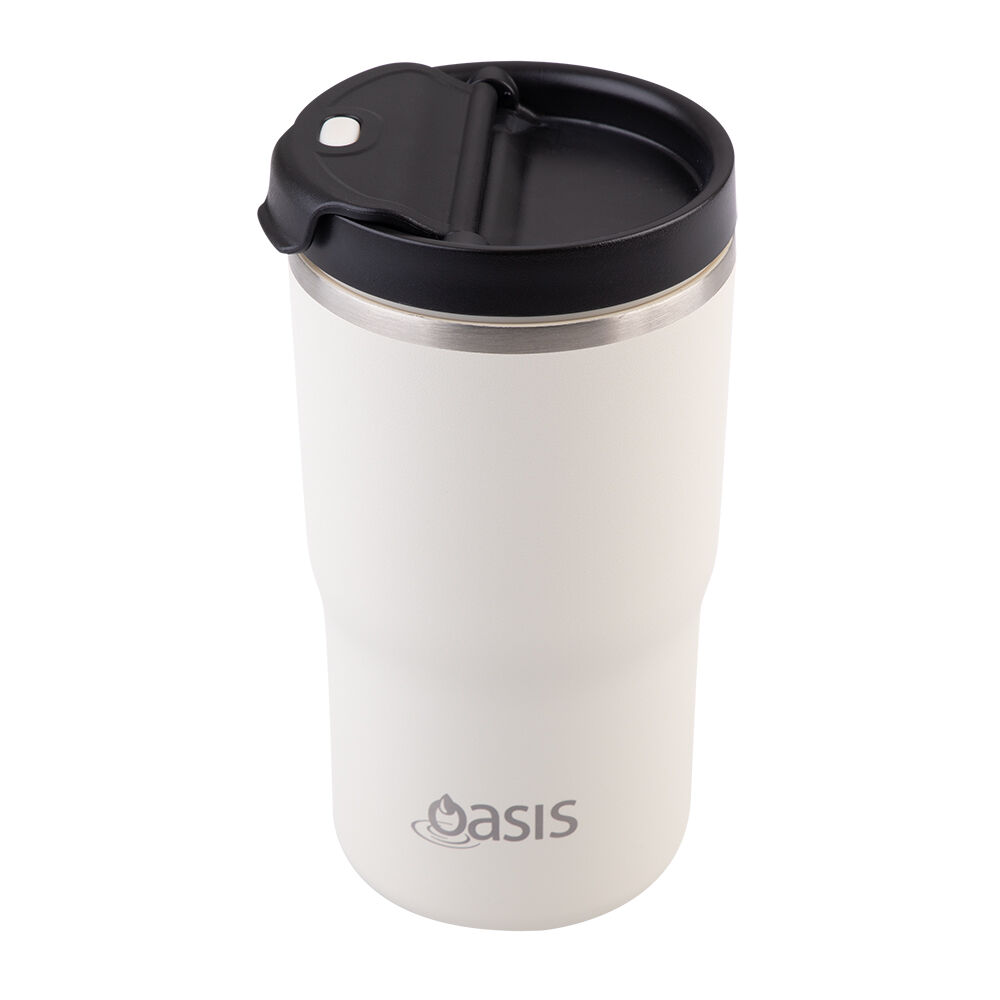 Oasis 480ml Alabaster Ceramic Lined Stainless Steel Insulated Travel Mug — image 4