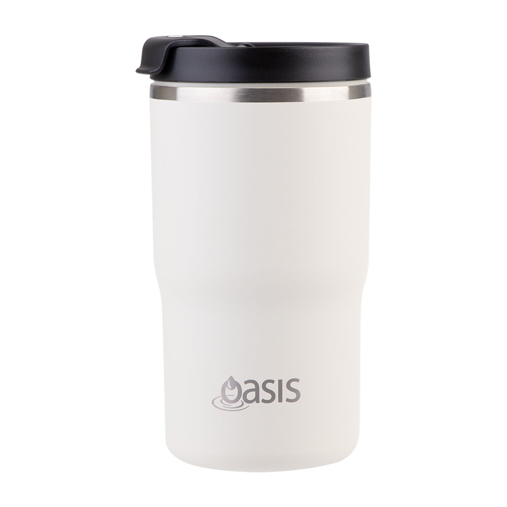 Oasis 480ml Alabaster Ceramic Lined Stainless Steel Insulated Travel Mug