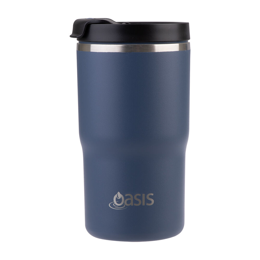 Oasis 480ml Indigo Ceramic Lined Stainless Steel Insulated Travel Mug