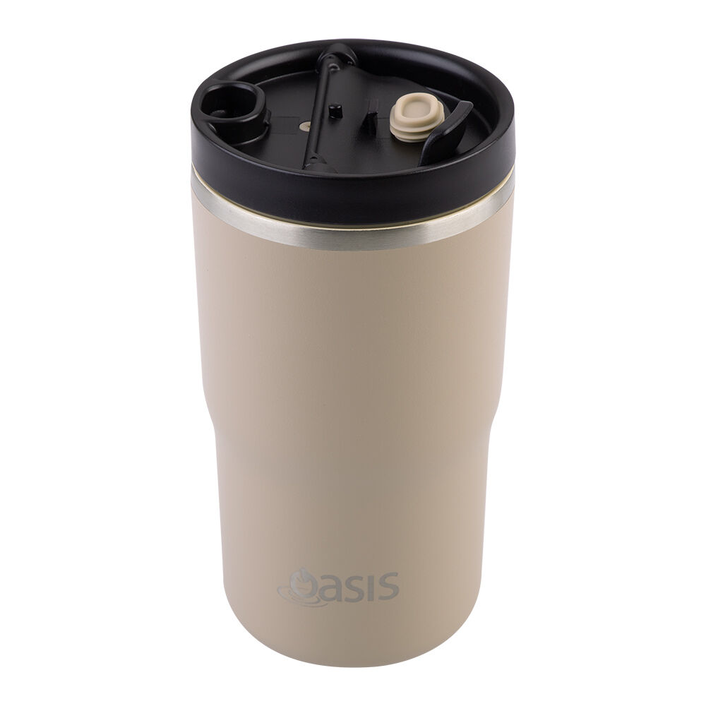 Oasis 480ml Latte Ceramic Lined Stainless Steel Insulated Travel Mug — image 3