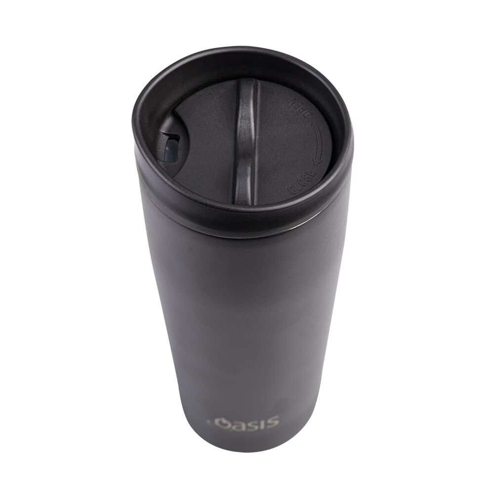 Oasis 600ml Black Stainless Steel Insulated Travel Mug Double Walled — image 4