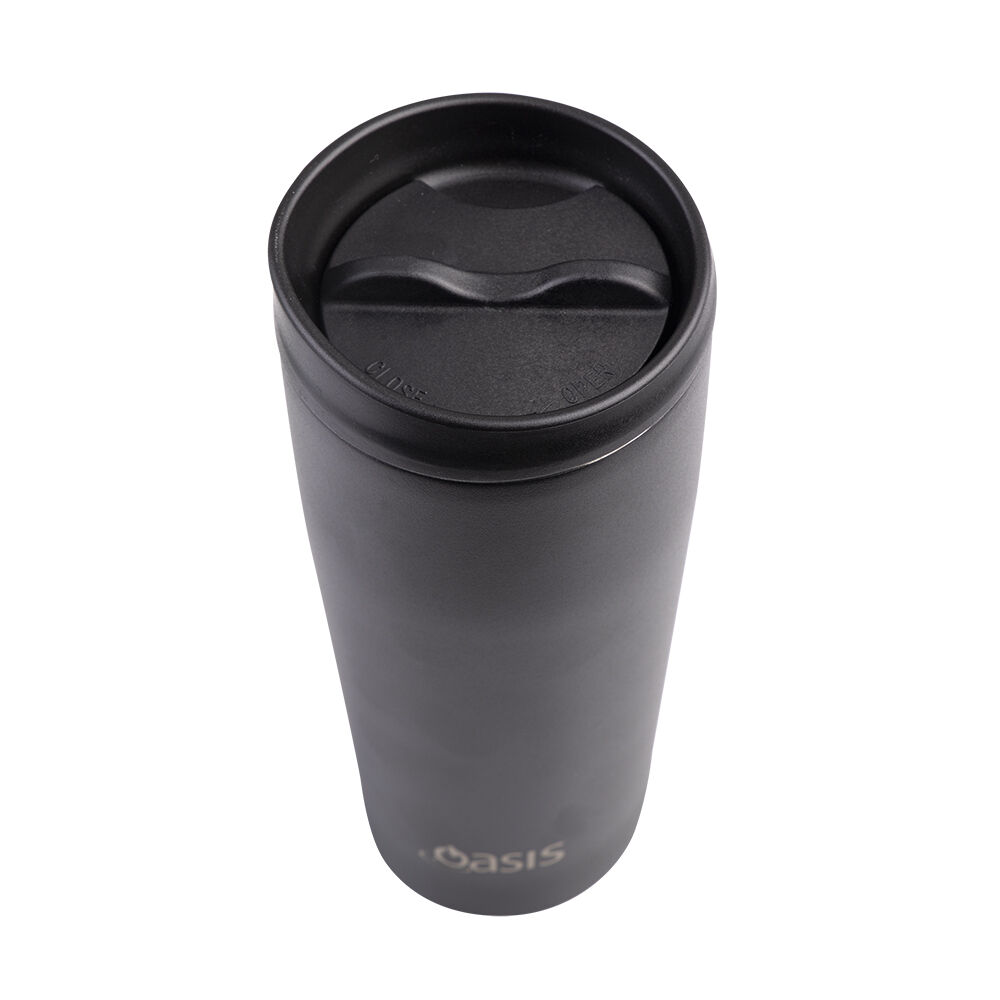 Oasis 600ml Black Stainless Steel Insulated Travel Mug Double Walled — image 2