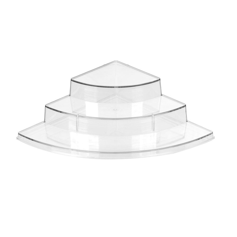 Boxsweden Crystal 3-Tier Corner Storage 36.5cm Organiser/Holder Rack Clear (2 Pack) — image 4