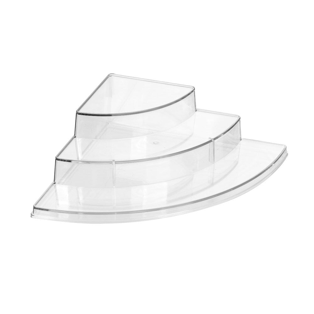 Boxsweden Crystal 3-Tier Corner Storage 36.5cm Organiser/Holder Rack Clear (2 Pack) — image 5