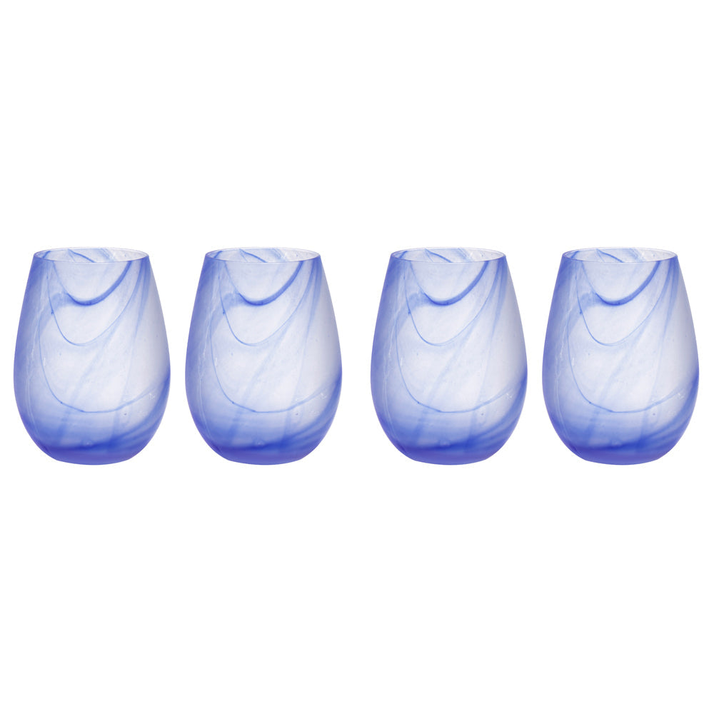 Tempa 2pc Tempa Skylar Ocean Stemless Red/White Wine Glass Drinkware/Bar Set (2 Pack)