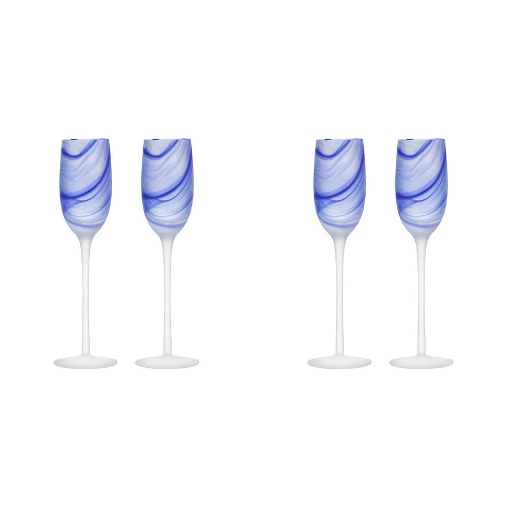 Tempa 2pc Tempa Skylar Ocean Champagne Drinking Glass Cup Drinkware/Barware Set (2 Pack)