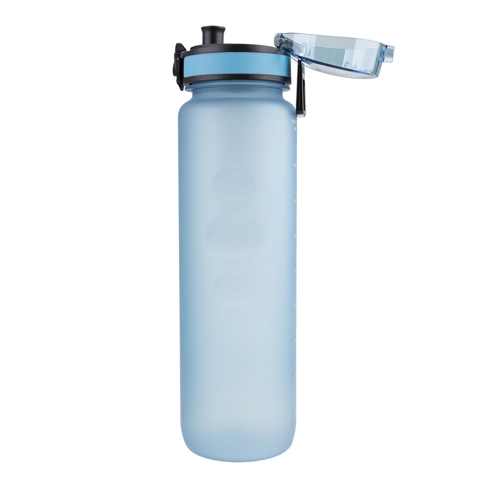 Oasis 1L Glacier Blue Tritan Ergonomic Textured Sports Water Drinking Bottle — image 2
