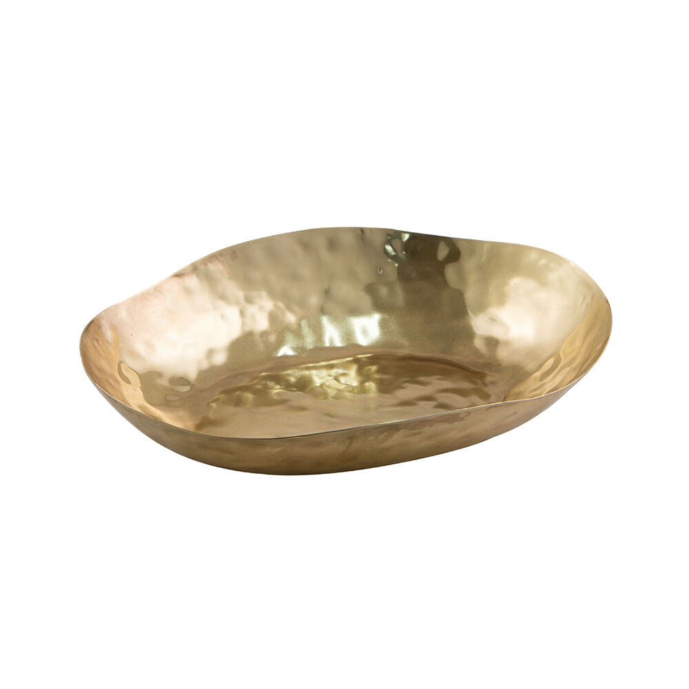 Tempa 32x24cm Ryland Iron Oval Home Decor Display Bowl Dish — Gold