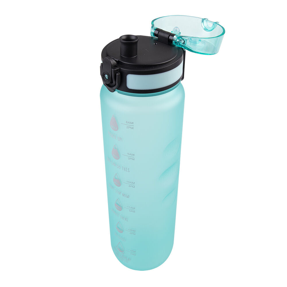 Oasis 1L Aqua Marine Tritan Motivational Ergonomic Sports Water Drinking Bottle — image 5