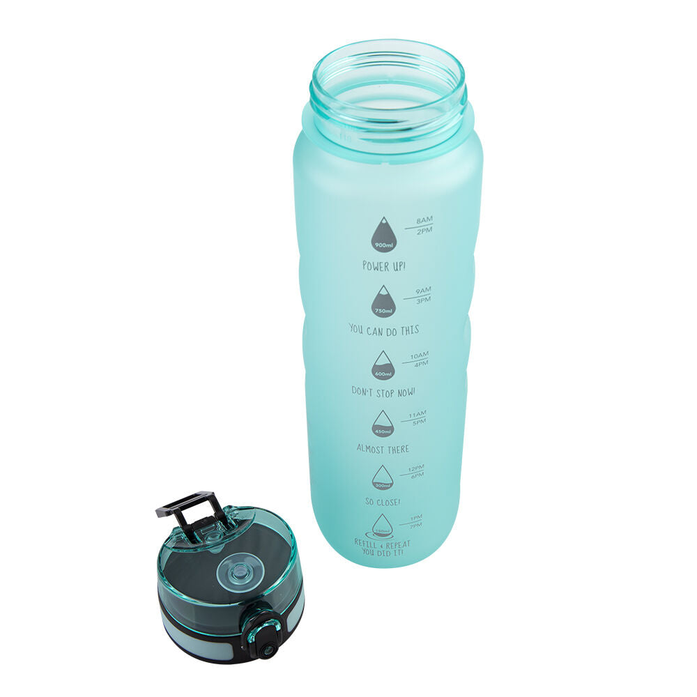 Oasis 1L Aqua Marine Tritan Motivational Ergonomic Sports Water Drinking Bottle — image 6