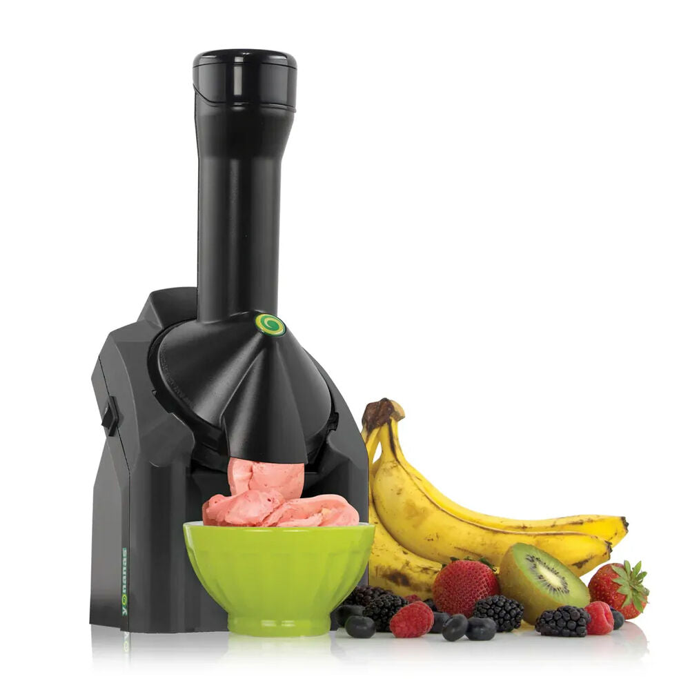 Yonanas Black Healthy Frozen Dessert/Fruit Ice Cream Maker w/Recipe Book