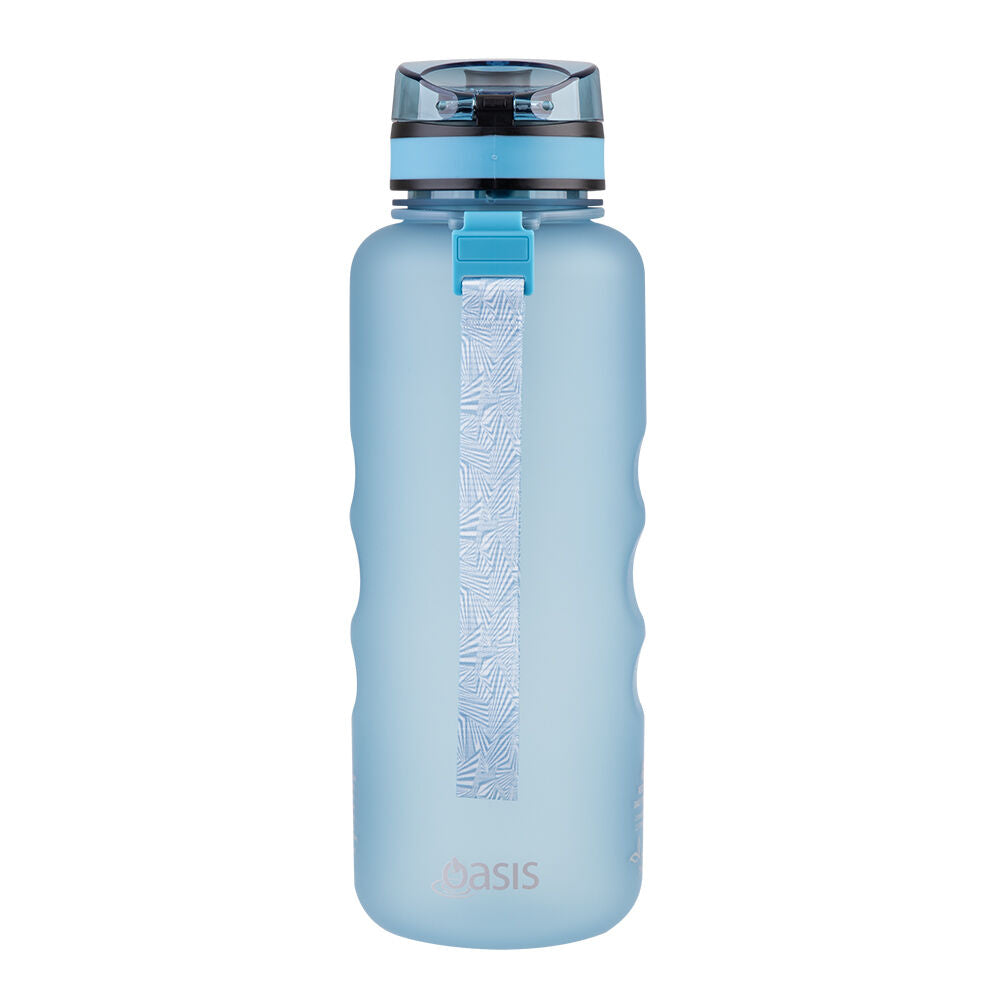 Oasis 1.5L Glacier Blue Tritan Motivational Sports Water Drinking Bottle — image 2