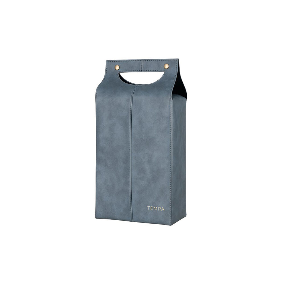 Tempa 21.5x40cm Steel Blue Harley Double Wine Storage Cooler Travel Bag