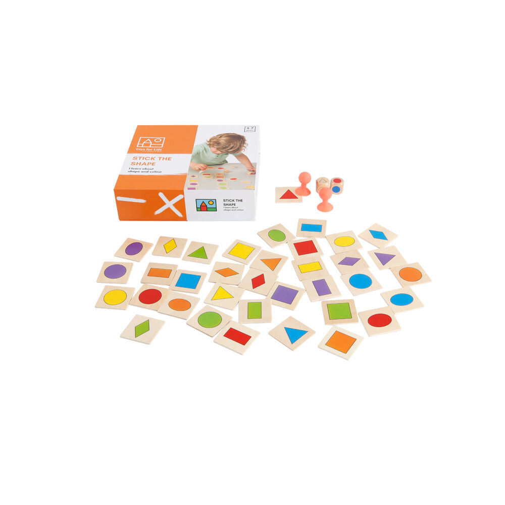 TFL Stick the Shape Recognition Game Educational Toy Kids/Children - 3y+ (36 Pieces)