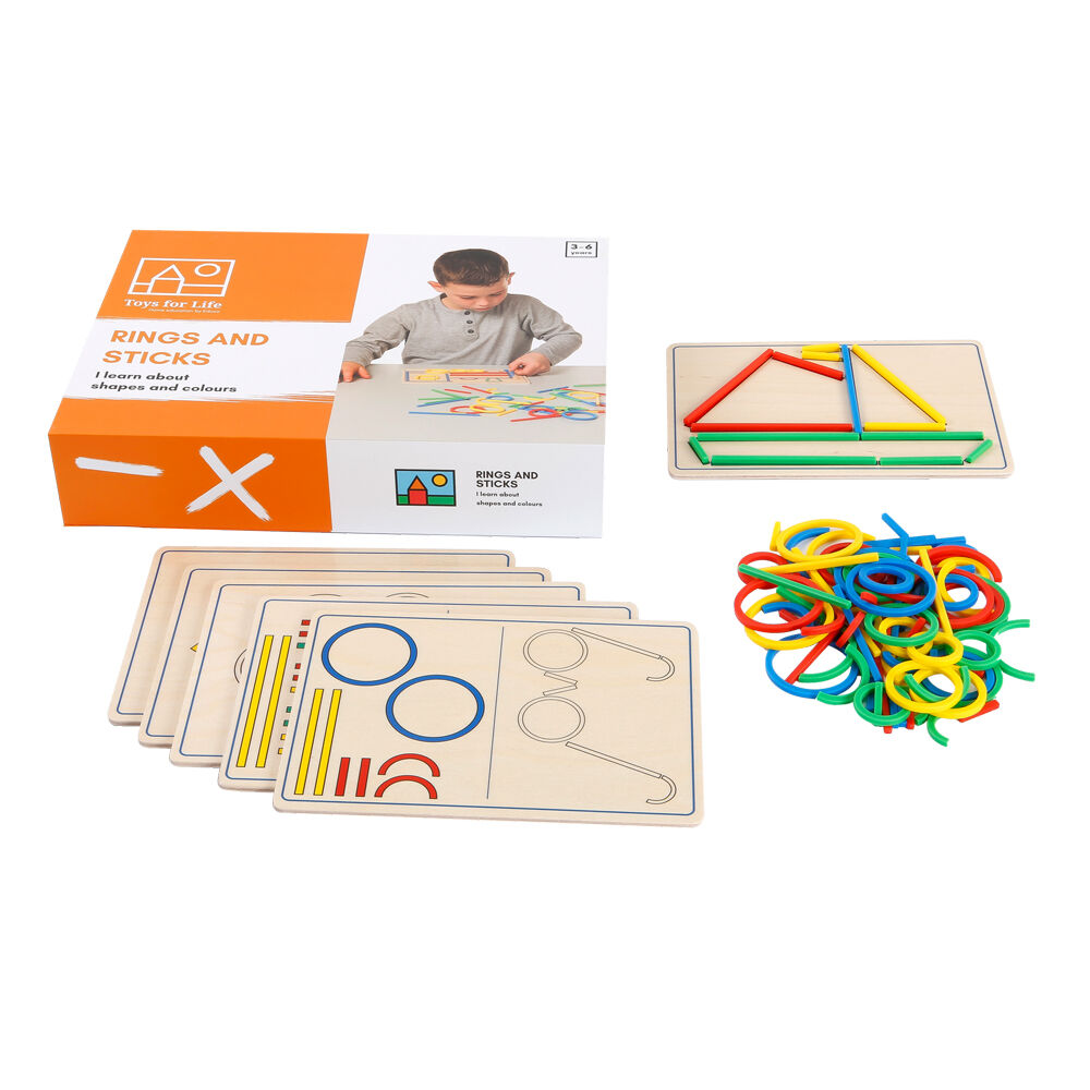 TFL Rings and Sticks Motor Skills Educational Toy Kids/Children - 3y+ (100 Pieces)