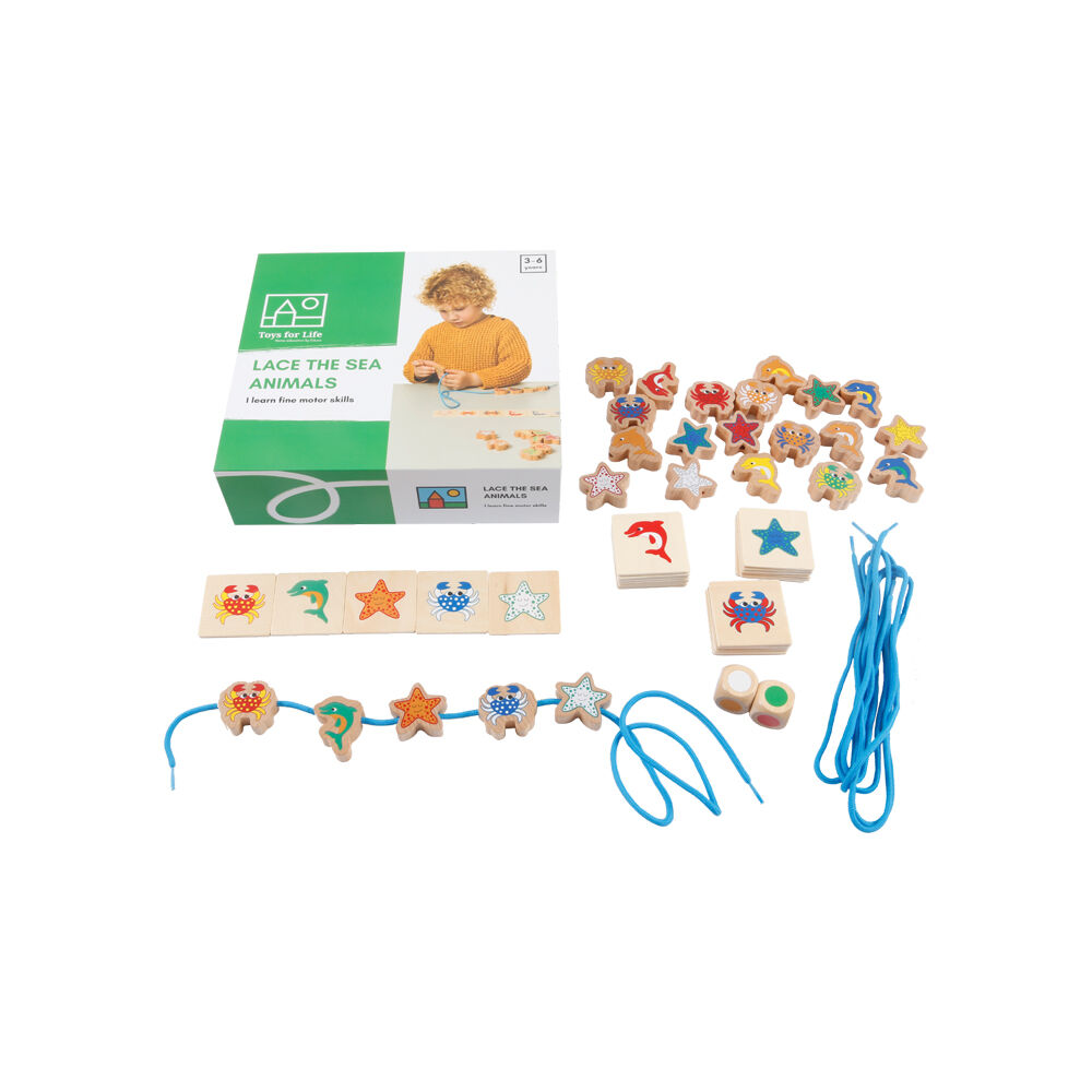 TFL Lace the Sea Animals Lacing Educational Toy Kids/Children - 3y+ (24 Pieces)