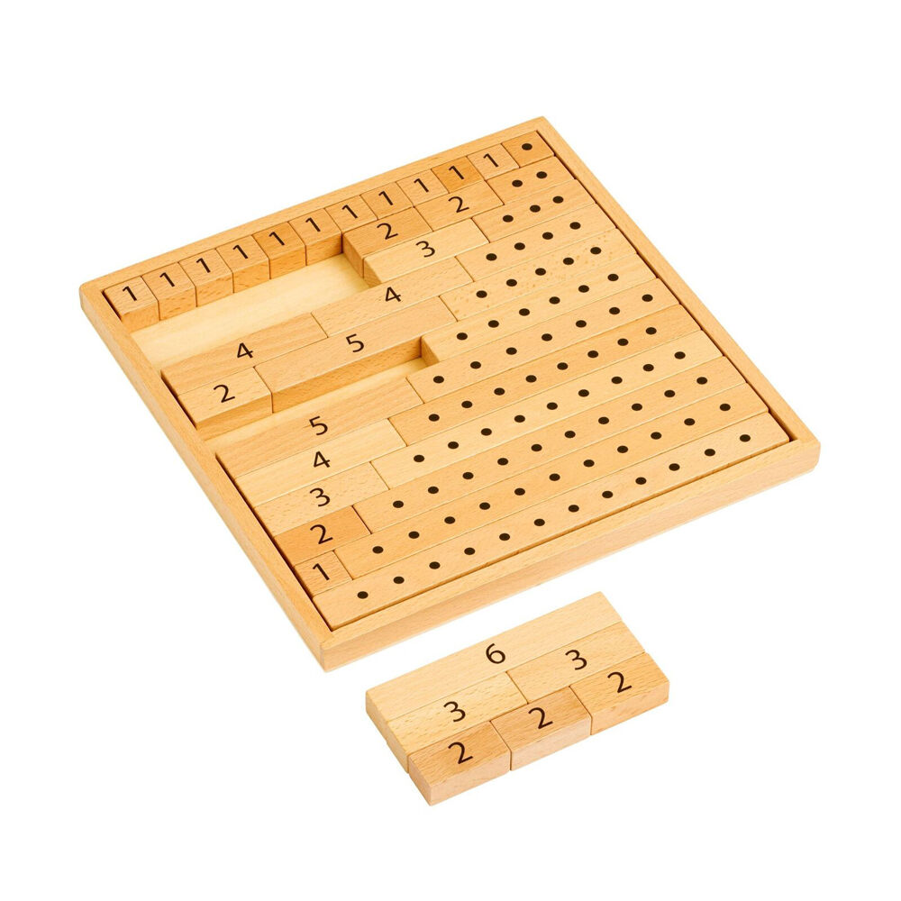 Educo Math Blocks Wooden Rods Educational Toy Learning Children/Kids - 3y+