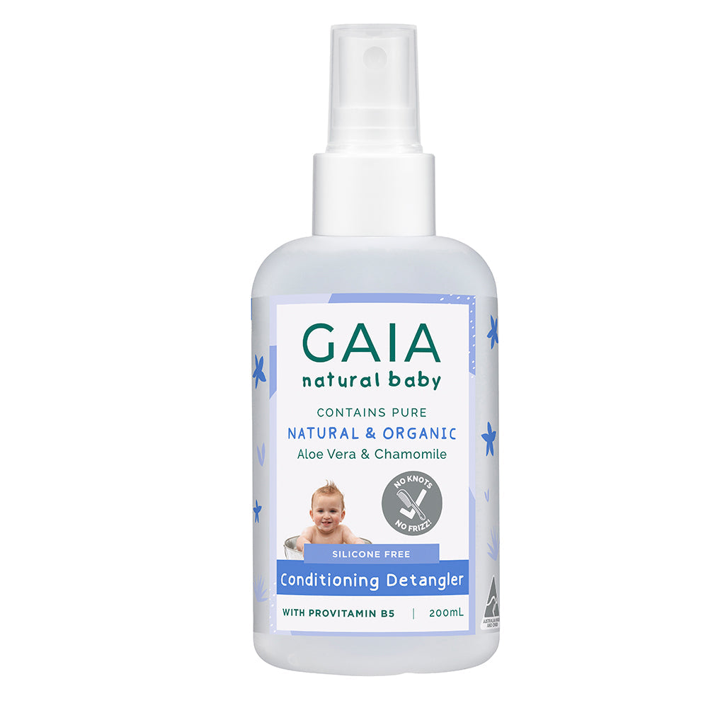 Gaia 600ml Organic Conditioning Detangler Vegan Friendly Baby Kids Toddlers (3 Pack) — image 2
