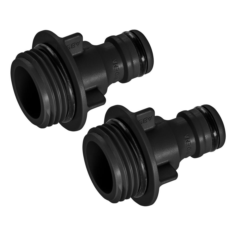 Gardena Adaptor Water Sprinkler Connection Piece Attachment - Square 5304-20 (2 Pack)