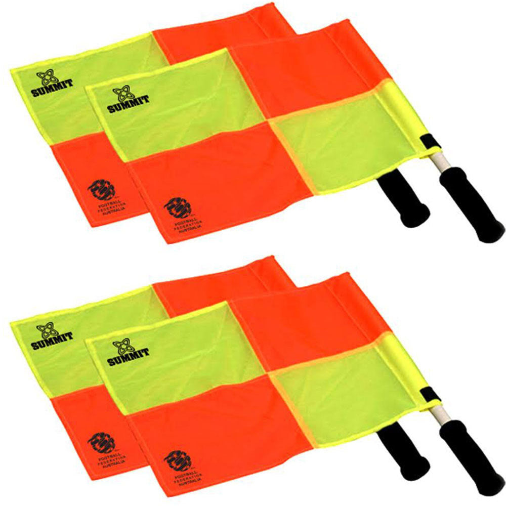 Summit Global 36cm Summit Linesman/Referee Flag f/ Training Sports/Soccer/Football Set (4 Pieces)