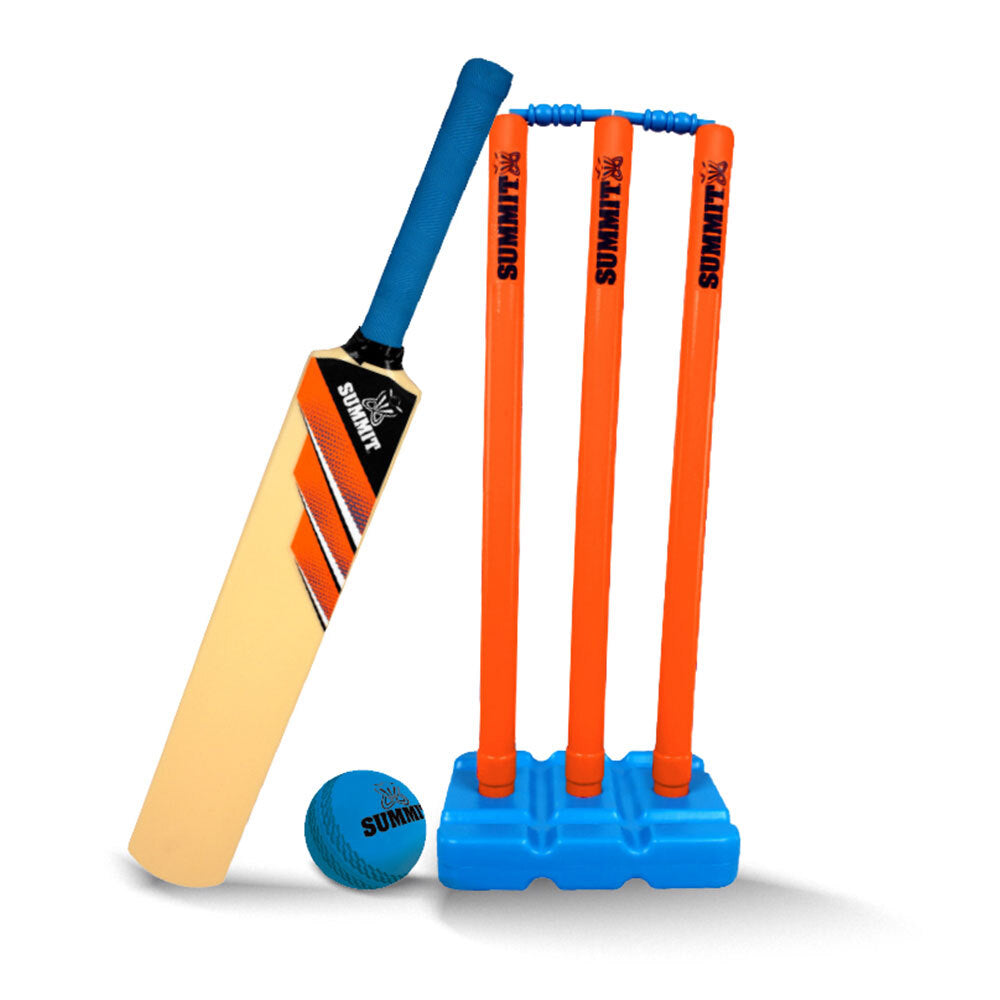 Summit Global Summit Senior Plastic Cricket Sport Kids Set w/Size 5 78cm Bat/Stumps/Ball (2 Pack) — image 2