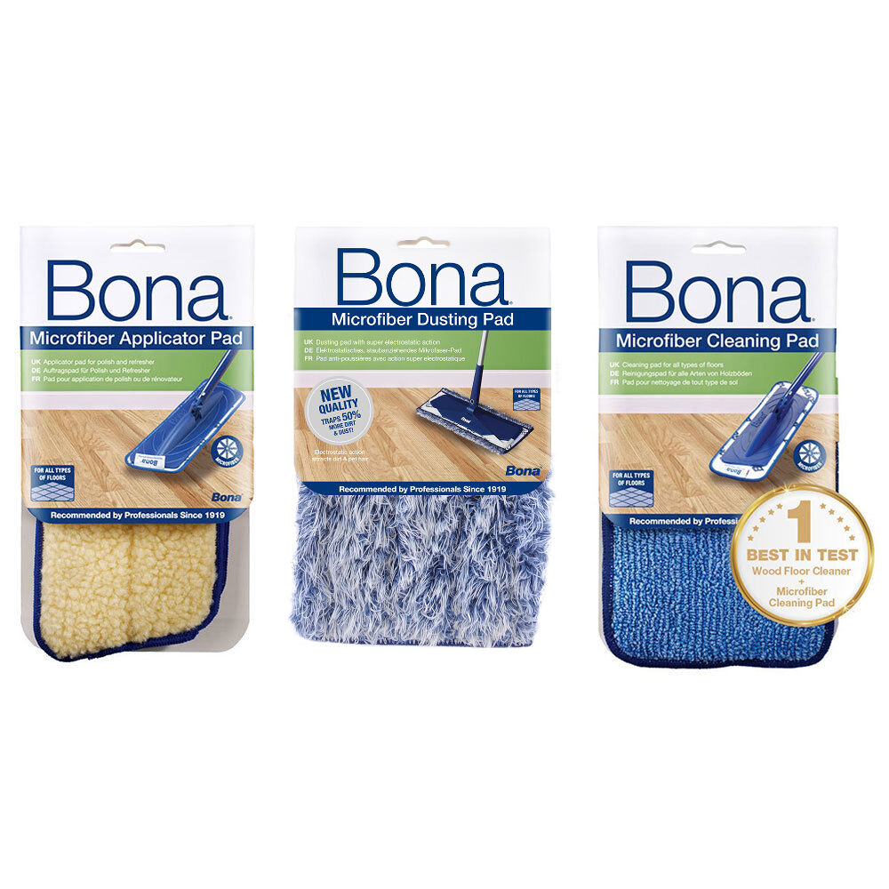 Bona Pack Microfibre Applicator/Cleaning/Dusting Pad for Spray Mop Floor Cleaner
