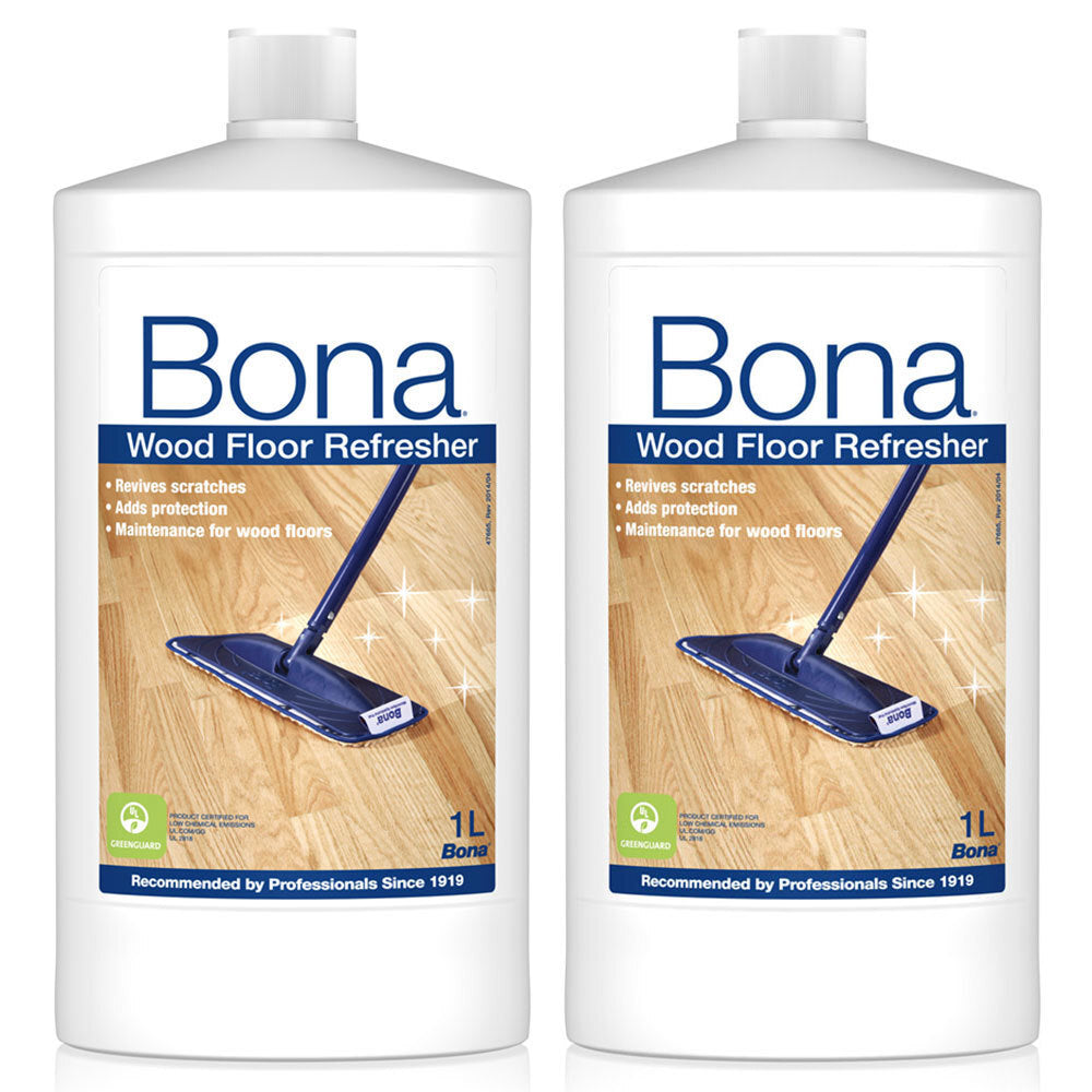 Bona 1L Wood Floor Refresher Maintenance for Varnished Wooden Protection (2 Pack) — image 2